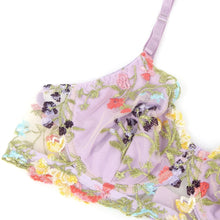 Load image into Gallery viewer, Purple Embroidered Bra Set (8-10) M
