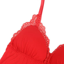 Load image into Gallery viewer, Red Modal And Lace Bodysuit (12-14) Xl
