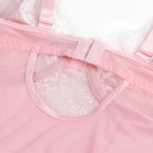 Load image into Gallery viewer, Lace Bodysuit Pink Suspender Bows (14-16) 2xl
