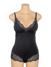 Load image into Gallery viewer, Black Modal And Lace Bodysuit(16-18) 3xl
