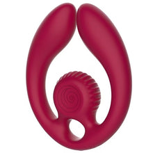 Load image into Gallery viewer, Snail Gizi Duo Couples Stimulator Burgundy
