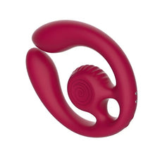 Load image into Gallery viewer, Snail Gizi Duo Couples Stimulator Burgundy
