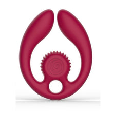 Load image into Gallery viewer, Snail Gizi Duo Couples Stimulator Burgundy
