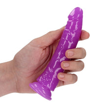Load image into Gallery viewer, Realrock 6" Slim Glow In The Dark Neon Purple
