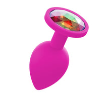 Load image into Gallery viewer, Large Silicone Pink Butt Plug Gem
