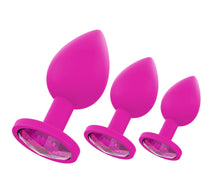Load image into Gallery viewer, Small Silicone Pink Butt Plug Gem
