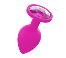 Load image into Gallery viewer, Large Silicone Pink Butt Plug Gem
