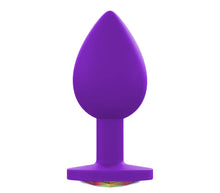 Load image into Gallery viewer, Small Silicone Purple Butt Plug Gem
