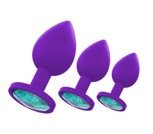 Load image into Gallery viewer, Small Silicone Purple Butt Plug Gem
