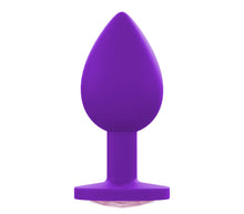 Load image into Gallery viewer, Small Silicone Purple Butt Plug Gem
