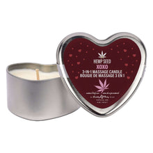 Load image into Gallery viewer, Hemp Seed Lovers Heart Candle Xoxo
