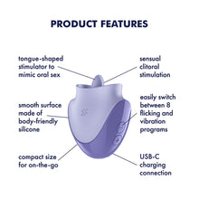 Load image into Gallery viewer, Satisfyer Tongue Dancer Purple
