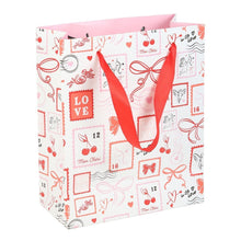 Load image into Gallery viewer, Valentine Postage Stamp Print Gift Bag
