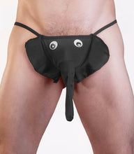 Load image into Gallery viewer, Men's Black Elephant G-string
