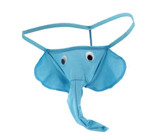 Load image into Gallery viewer, Men's Turquoise Elephant G-string
