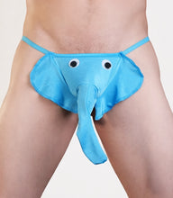 Load image into Gallery viewer, Men's Turquoise Elephant G-string
