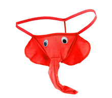 Load image into Gallery viewer, Men's Red Elephant G-string
