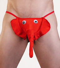 Load image into Gallery viewer, Men's Red Elephant G-string
