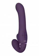 Load image into Gallery viewer, Vive Ai - Dual Vibrating &amp; Air Wave Tickler Vibrating Strapless Strap On - Purple
