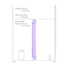 Load image into Gallery viewer, Realrock 45cm Double Dong Purple (18")
