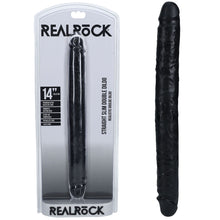 Load image into Gallery viewer, Realrock 14" Slim Double Dong Black (35cm)
