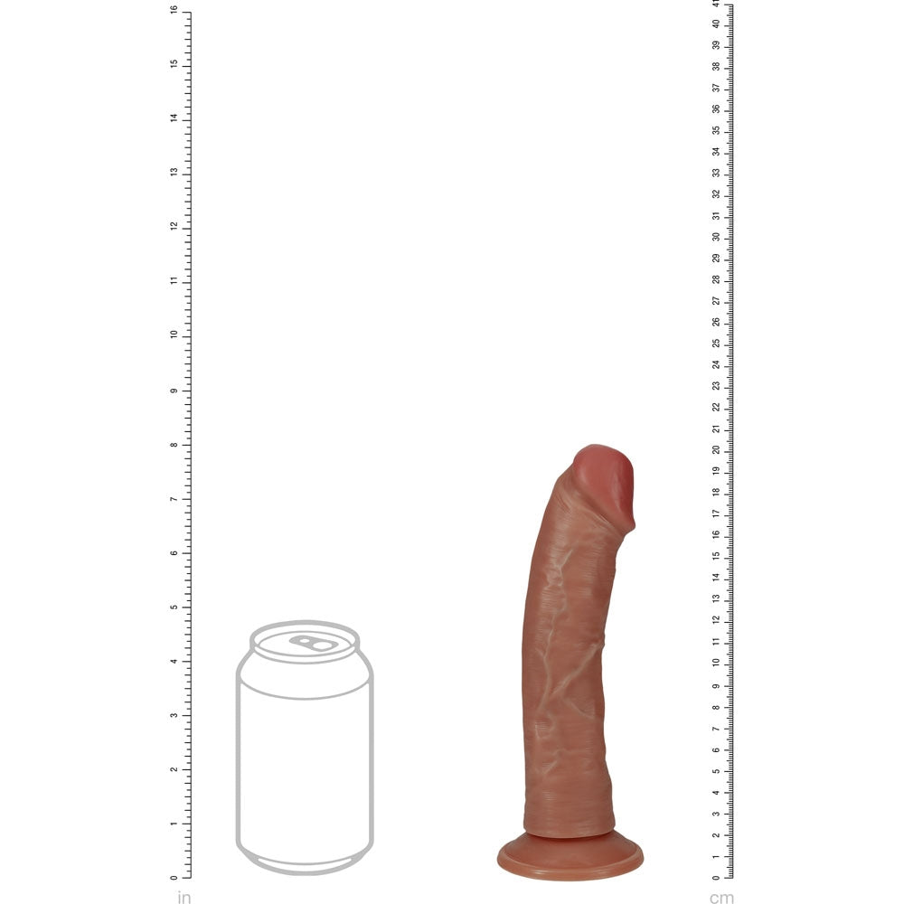 Load image into Gallery viewer, Realrock 8" Vibrating + Rotating Cock Tan (20cm)