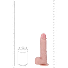 Load image into Gallery viewer, Realrock 8" Vibrating + Rotating Cock W/ Balls (20cm)
