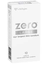 Load image into Gallery viewer, Lifestyles Zero Large Condoms 10pk
