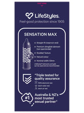 Load image into Gallery viewer, Lifestyles Sensation Max Condoms 8pk
