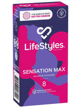 Load image into Gallery viewer, Lifestyles Sensation Max Condoms 8pk
