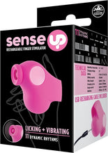 Load image into Gallery viewer, Pink Rechargeable Finger Stimulator
