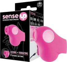 Load image into Gallery viewer, Pink Rechargeable Finger Stimulator
