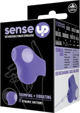 Load image into Gallery viewer, Purple Rechargeable Finger Stimulator

