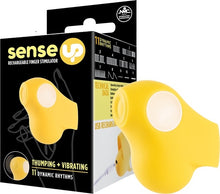 Load image into Gallery viewer, Yellow Rechargeable Finger Stimulator
