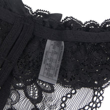 Load image into Gallery viewer, Lace Pearl Panty Black (10-12) L
