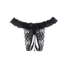 Load image into Gallery viewer, Lace Pearl Panty Black (10-12) L
