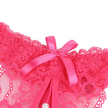 Load image into Gallery viewer, Lace Pearl Panty Pink (12-14) Xl
