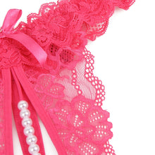 Load image into Gallery viewer, Lace Pearl Panty Pink (12-14) Xl
