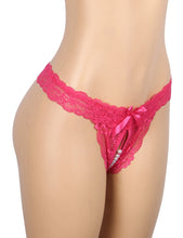 Load image into Gallery viewer, Lace Pearl Panty Pink (12-14) Xl
