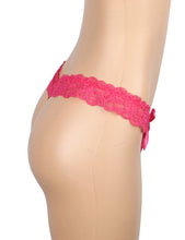 Load image into Gallery viewer, Lace Pearl Panty Pink (12-14) Xl
