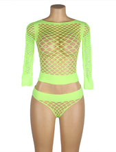 Load image into Gallery viewer, Fishnet 2-piece (18-22) Green
