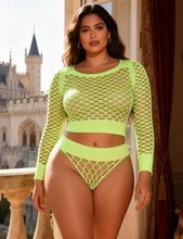 Load image into Gallery viewer, Fishnet 2-piece (18-22) Green
