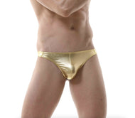 Mens Gold Metallic G-string-s/m
