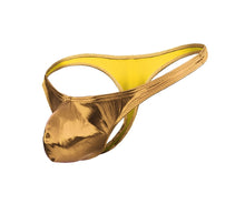 Load image into Gallery viewer, Mens Gold Metallic G-string-s/m
