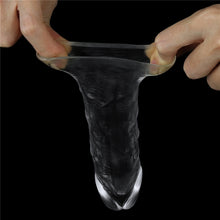 Load image into Gallery viewer, Clear Penis Extender Sleeve Plus 1"
