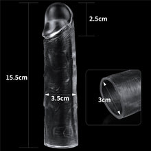Load image into Gallery viewer, Clear Penis Extender Sleeve Plus 1"

