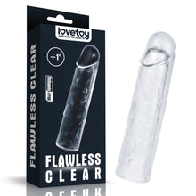 Load image into Gallery viewer, Clear Penis Extender Sleeve Plus 1"

