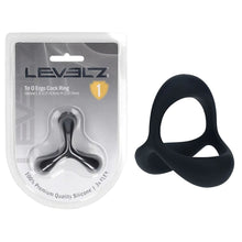 Load image into Gallery viewer, Levelz Tri O Ergo Silicone Cock Ring
