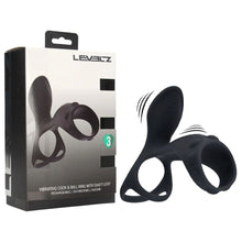 Load image into Gallery viewer, Levelz Vibrating Cock &amp; Ball Ring With Shaft Loop
