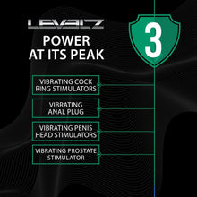 Load image into Gallery viewer, Levelz Vibrating Cock &amp; Ball Ring With Shaft Loop
